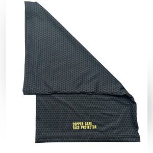 Infused Face Protector Gaiter & Neck Guard Mask Washable Gray- New